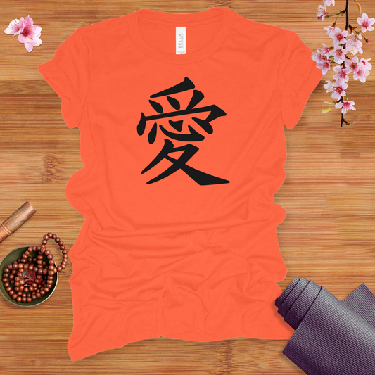 Love Kanji Black Fitted