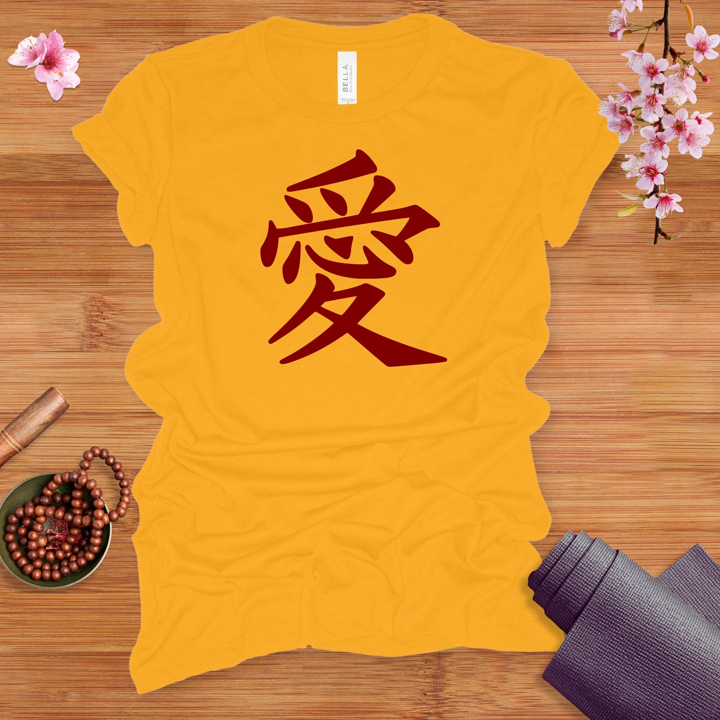 Love Kanji Red Fitted