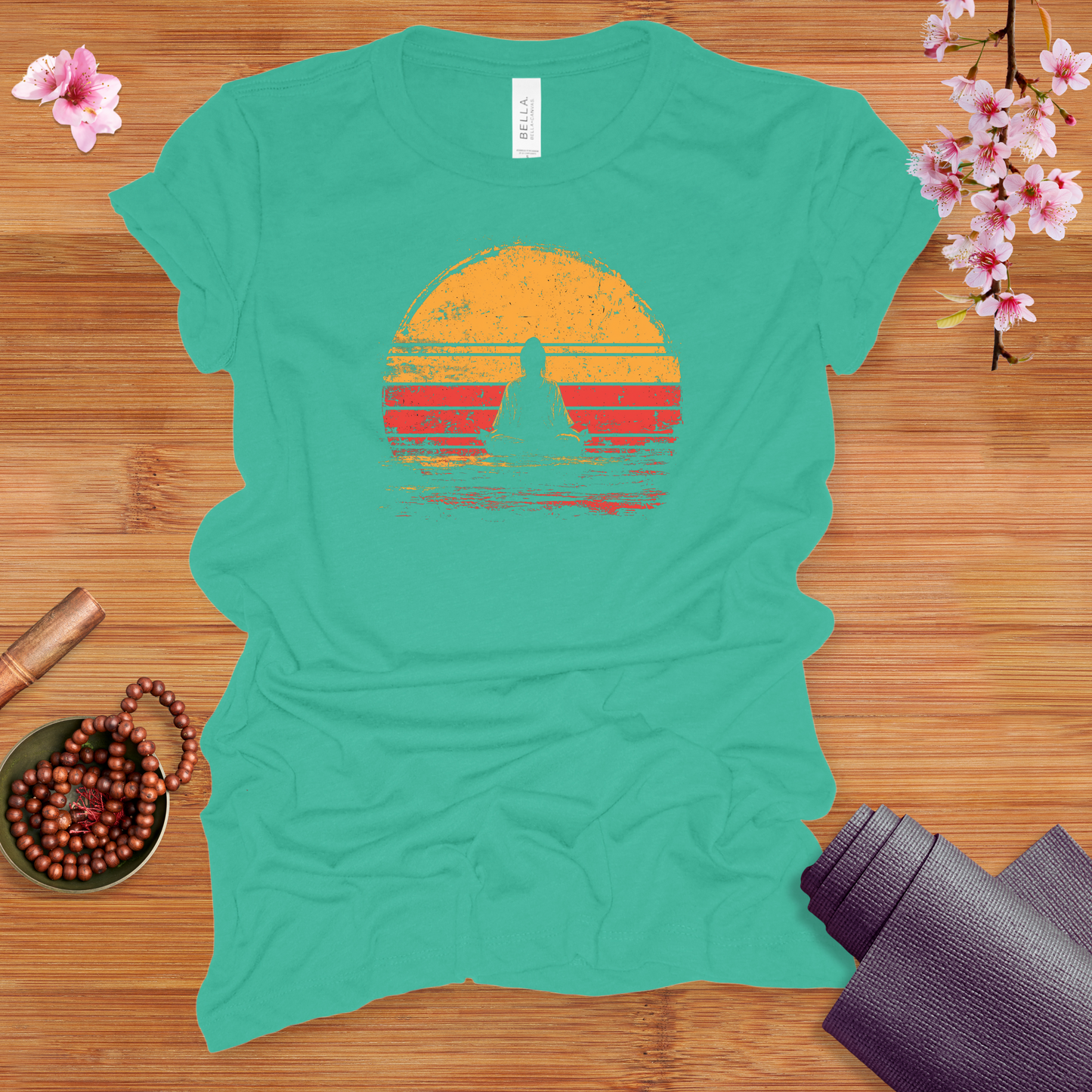 Sunset meditation fitted