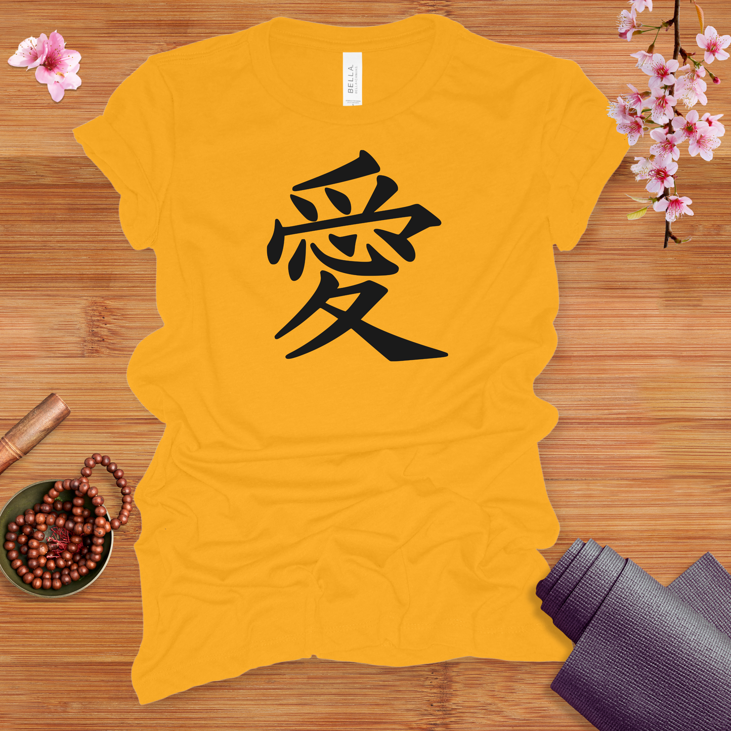 Love Kanji Black Fitted