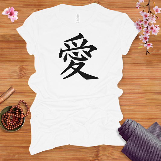 Love Kanji Black Fitted