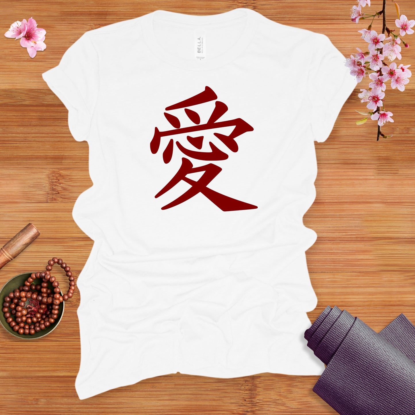 Love Kanji Red Fitted