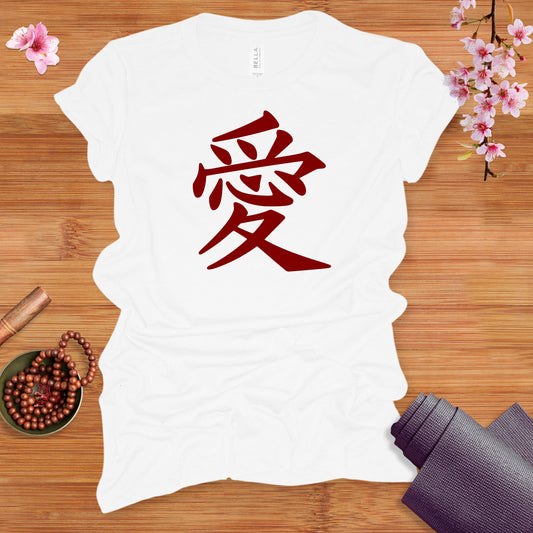 Love Kanji Red Fitted