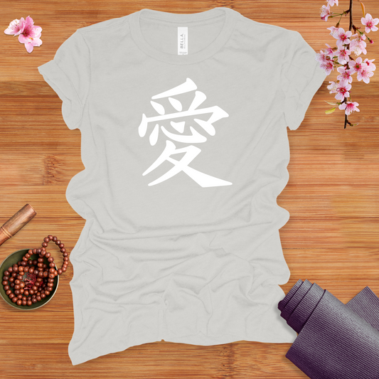 Love Kanji White Fitted