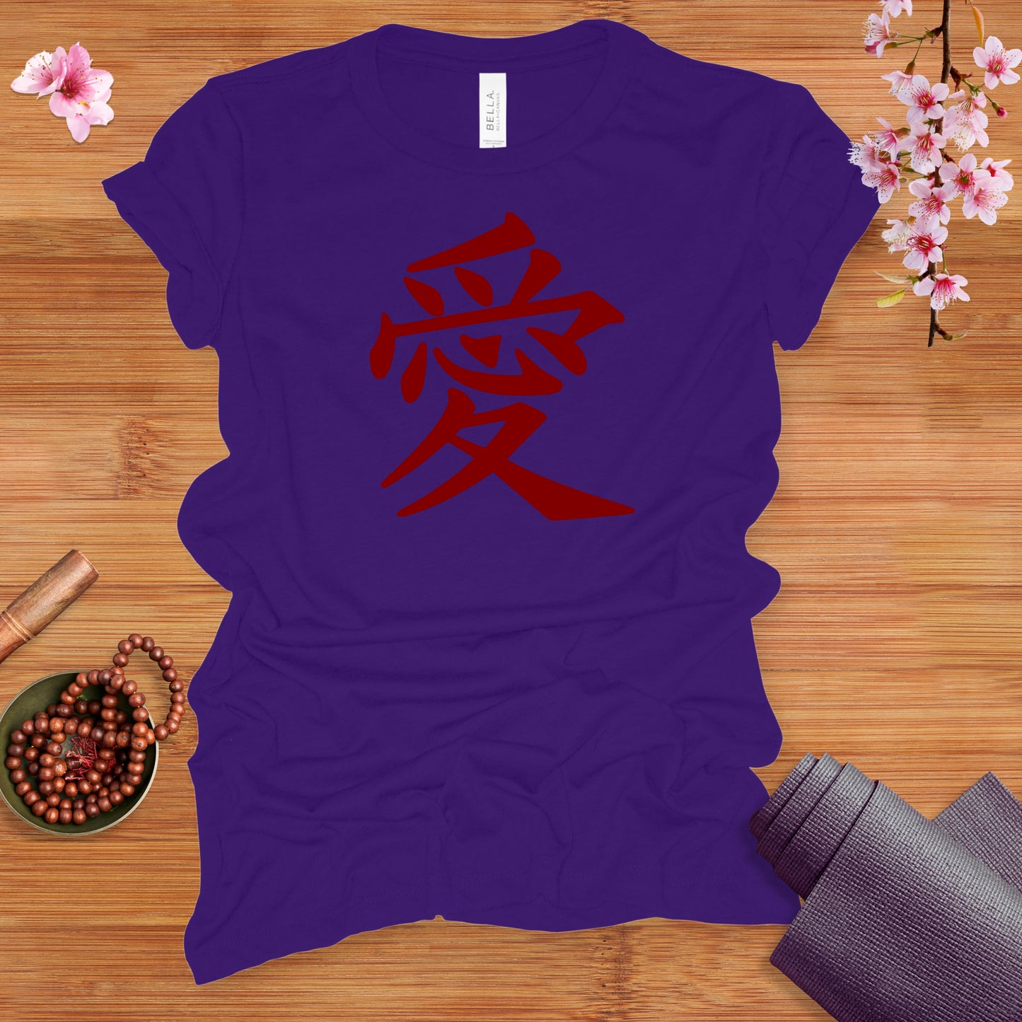 Love Kanji Red Fitted