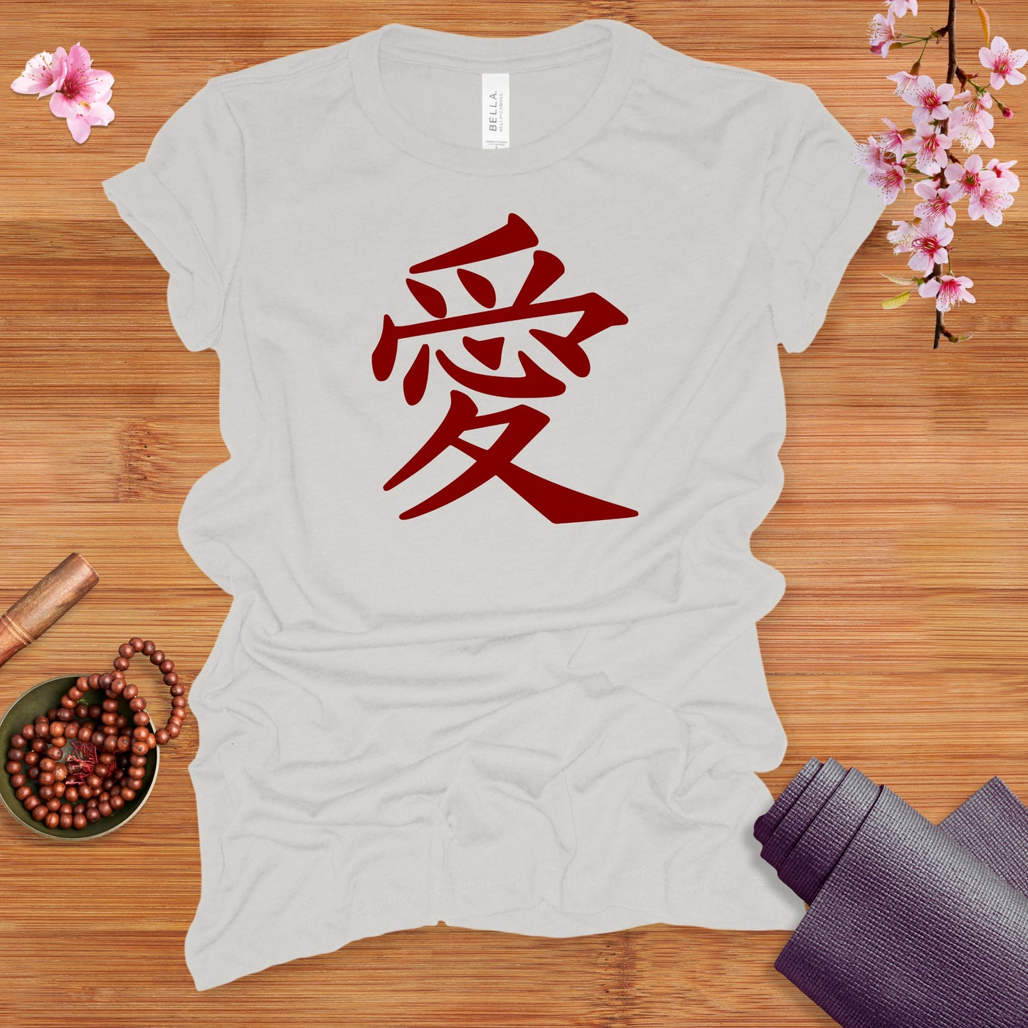 Love Kanji Red Fitted