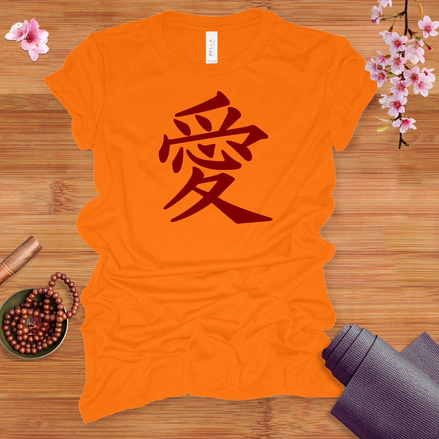 Love Kanji Red Fitted